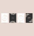 mothers day luxury floral greeting set watercolor vector image