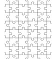 seamless of white puzzle vector image