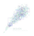 background of the squares in a modern style vector image