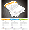 letterhead vector image vector image