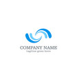 water wave company logo vector image vector image