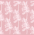 hand drawn outline branch silhouettes seamless vector image