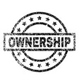 scratched textured ownership stamp seal vector image