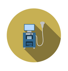 Ultrasound diagnostic machine icon Royalty Free Vector Image