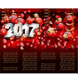 2017 happy new year background for your seasonal vector image