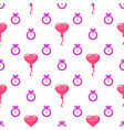 love seamless pattern vector image vector image