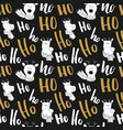 new year and christmas seamless pattern with ho vector image vector image