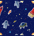 seamless pattern space vector image