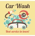 car wash poster vector image