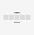carousel interface post with realistic smartphone vector image vector image
