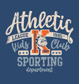 cute bulldog college athletic department vector image vector image