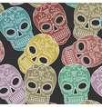 pattern scull vector image vector image