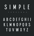 sans serif font 001 vector image