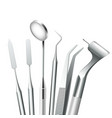 teeth dental equipment vector image vector image