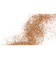 coffee color texture isolated on white background vector image