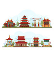 japan landscape traditional china cultural vector image vector image