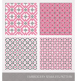 collection of embroidery ornament vector image