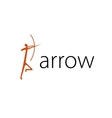 logo arrow vector image