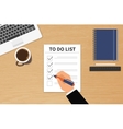 to do list vector image