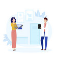 animal health care and medicine concept vet vector image