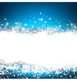 christmas blue abstract background vector image