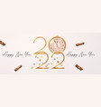 happy 2022 new year elegant christmas vector image
