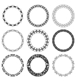 round decorative frames - set vector image