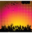 abstract background and crowd vector image