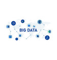 big data database concept vector image