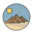 egyptian pyramids vector image vector image