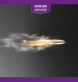 flying bulletthe movement of a bullet vector image