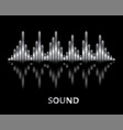 silver pulse music player banner audio metallic vector image vector image
