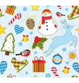 winter seamless background vector image