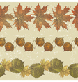 autumn leaves borders vector image vector image