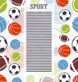 sports background vector image