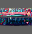 enchanted forest horizontal banners vector image vector image