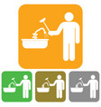 plumbing work symbol icon vector image