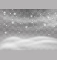winter and snow vector image