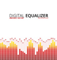 graphic equalizer background vector image vector image