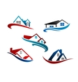 set of real estate icons vector image vector image