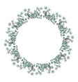 abstract floral wreath vector image
