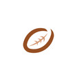 american football rugby logo icon vector image