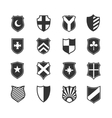 protection shield icons vector image