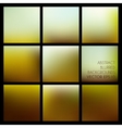 set of abstract blurred brown backgrounds vector image