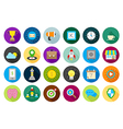 web round icons set vector image