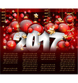 2017 happy new year background for your seasonal vector image