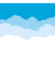 cloudy background on blue sky vector image
