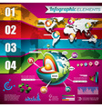 technology design set of infographic elements vector image vector image