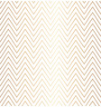 trendy simple seamless zig zag golden geometric vector image