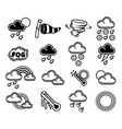 weather icons vector image
